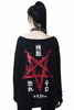 long sleeve KILLSTAR Paranoid Boatneck Top