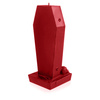 candle CANDELLANA Coffin With Pentagram Red