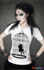 short sleeve T-Shirt RESTYLE girl in a cage