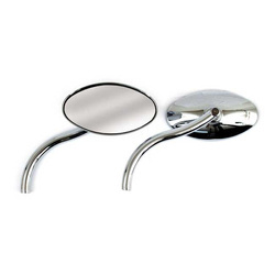 motorcycle mirrors MCS HD All Models Oval With Styled Stem Chrome 980638