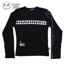 long sleeve T-Shirt Nightmare Before Christmas Jack Heads