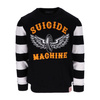 sweter 13 AND A HALF MAGAZINE Outlaw Suicide Machine Black/White