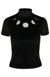 koszulka z krótkim rękawem RESTYLE MOON PHASES VELVET