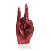 candle CANDELLANA Hand RCK Red Metallic