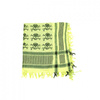 arafat scarf ROCK DADDY Big Skulls With Bones Apple Green