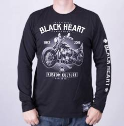 long sleeve T-Shirt BLACK HEART Motorcycle