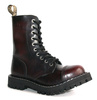 combat boots STEEL 105/106/O FULL BLACK/ENDS BURGUNDY