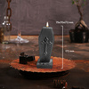 świeca CANDELLANA Coffin With Cross Black Metallic