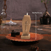 candle CANDELLANA Coffin With Cross Gold