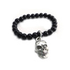 bracelet AMIGAZ Glass Beads With XL Skull