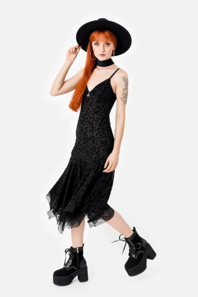 midi dress RESTYLE Fallen Leaves