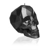 świeca CANDELLANA Skull Low-Poly Black Metallic Small