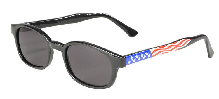 okulary motocyklowe X-KD's FLAG FRAME/SMOKE LENS
