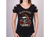  short sleeve T-Shirt BLACK HEART Jeny Skull Destroy