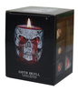 candle holder SPIRAL Goth Skull