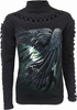 long sleeve T-Shirt SPIRAL Shadow Raven - Waterfall Slits