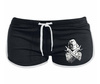 shorts BLACK HEART Skull Bitch