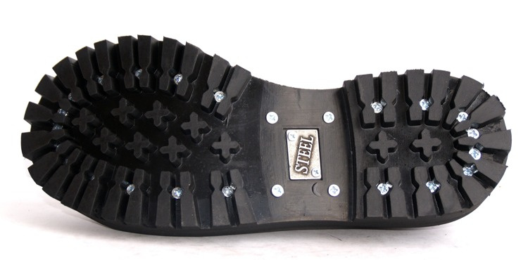 GLANY STEEL CZERWONE / CZARNE 127/128/O 6 - DZIURKOWE