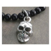 bracelet AMIGAZ Glass Beads With XL Skull