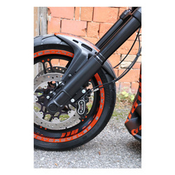 front fender CULT-WERK HD Softail FXDRS 'Custom V2' + Mesh Matte Black 575564