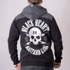 hoodie BLACK HEART Bastard Skull