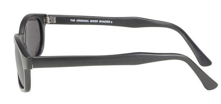 motorcycle sunglasses KD's MATTE BLACK/POLARIZED GREY LENS