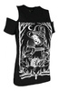 koszulka z krótkim rękawem RESTYLE BURN THE WITCH COLD SHOULDER