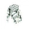 arafat scarf ROCK DADDY Checker With Skulls White