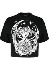 short sleeve T-Shirt RESTYLE SAILOR MOON CROP TOP