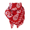 scarve ROCK DADDY Big Skulls Red