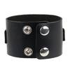 bracelet ROCK DADDY Leather Black Band With Strip And Buckle