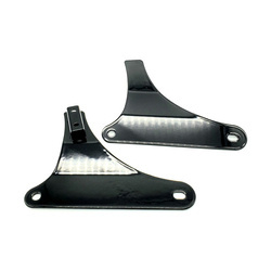 sissy bar side plates CYCLE VISIONS HD Softail Black 587698