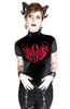 short sleeve T-Shirt RESTYLE NIHILIST VELVET