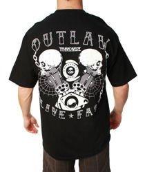 short sleeve T-Shirt OUTLAW THREADZ LIVE FAST