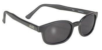 okulary motocyklowe KD's MATTE BLACK/DARK GREY LENS
