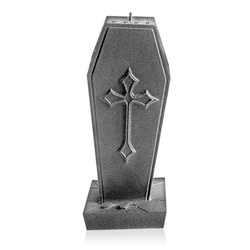 świeca CANDELLANA Coffin With Cross Steel