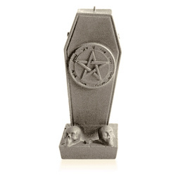 świeca CANDELLANA Coffin With Pentagram Brass