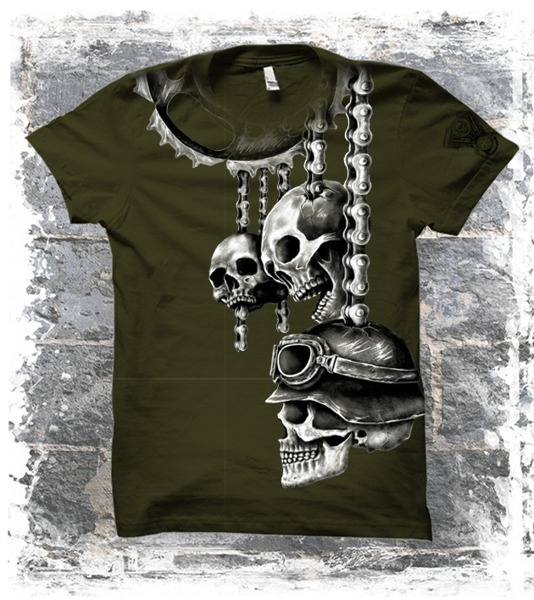 Short sleeve T-Shirt ALISTAR MOTOR SKULLS