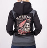 bluza BLACK HEART  Pin Up Skull Lady Ekran