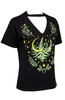 short sleeve T-Shirt RESTYLE Herbal V-neck