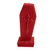 candle CANDELLANA Coffin With Cross Red
