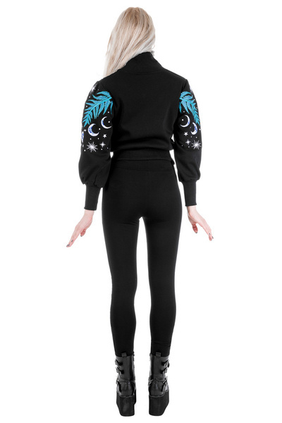 Bluza krótka z haftem RESTYLE Enchanted Forest