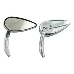 motorcycle mirrors MCS HD All Models Retro Teardrop Chrom 980737