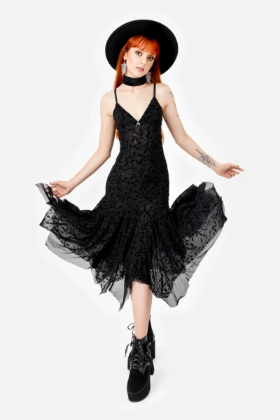 midi dress RESTYLE Fallen Leaves