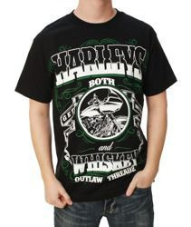 short sleeve T-Shirt OUTLAW THREADZ HARLEYS AND WHISKEYS
