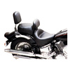 Mustang 2-p wide touring vintage seat plain black 8111756