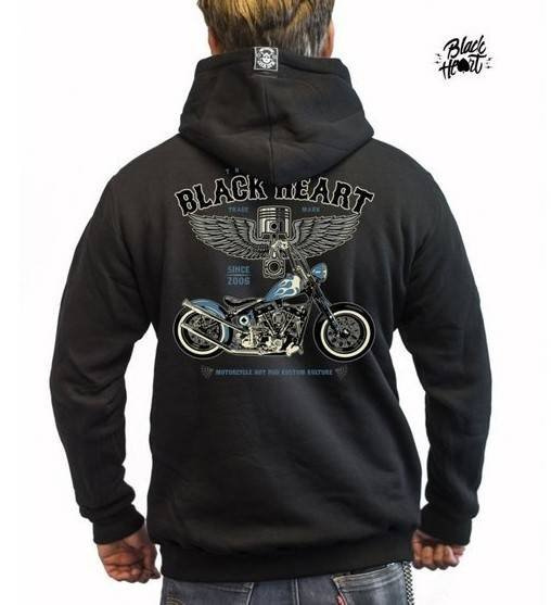 bluza BLACK HEART Blue Chopper