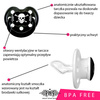 baby's pacifier ROCK STAR BABY Tatuaż Pirat size 2 (3-24m)