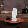 świeca CANDELLANA Coffin With Cross White