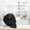 świeca CANDELLANA Skull Low-Poly Black Matt Big